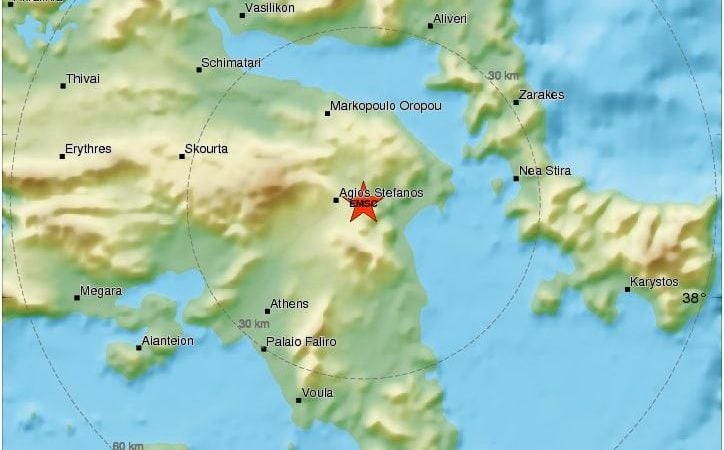 Ισχυρός σεισμός ταρακούνησε την Αθήνα