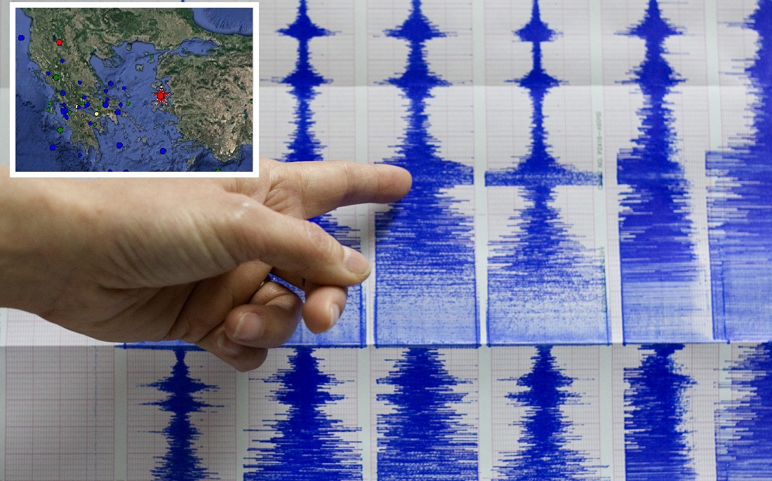 Ισχυρός σεισμός ταρακούνησε Μυτιλήνη και Χίο