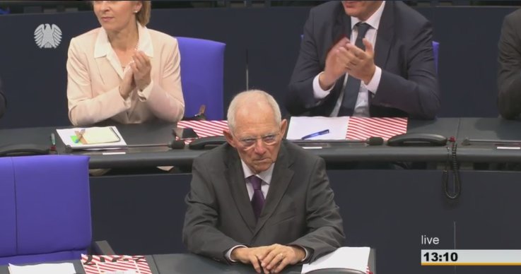 Πρόεδρος της Γερμανικής Βουλής με 501 έναντι 173 ο Σόιμπλε