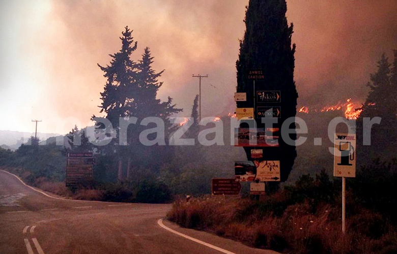 Ολονύκτιος πύρινος εφιάλτης στη Ζάκυνθο