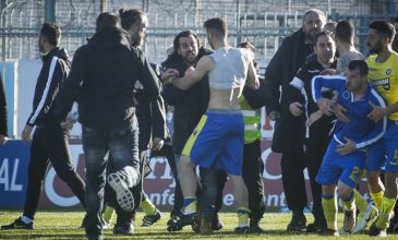 Ξύλο ποδοσφαιριστών και παραγόντων στο γήπεδο της Τρίπολης